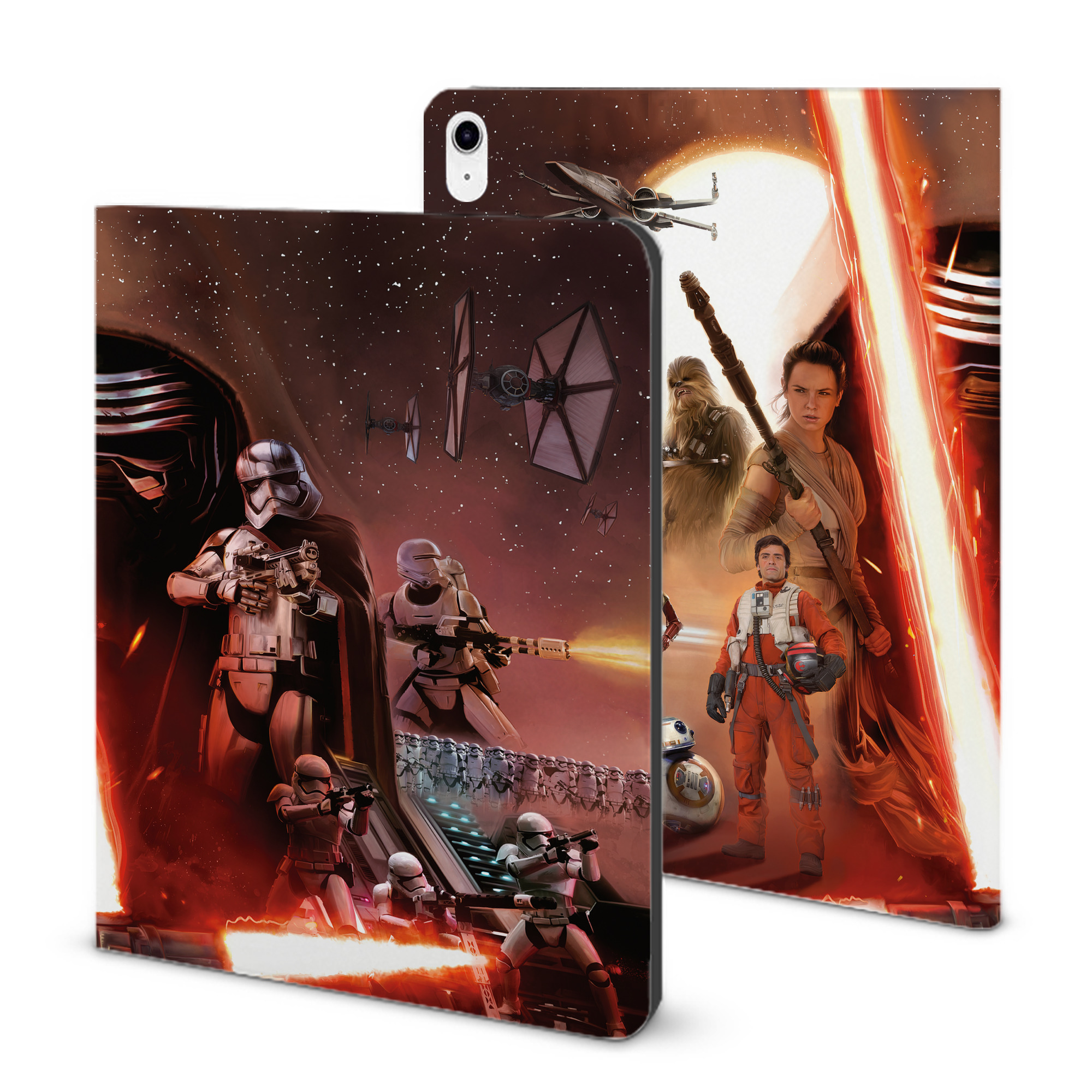 （画像用） スター・ウォーズ Star Wars IPad ケース ブック型 PUレザー TPU 耐衝撃 軽量 薄型 ペン収納なし 全面保護 IPad 各モデル対応